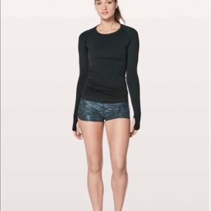 Lululemon Speed Up Short Speckled Foil White Blue